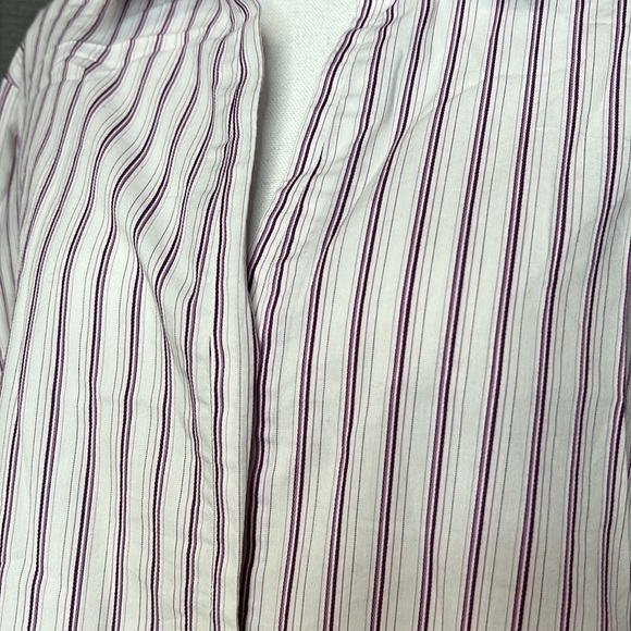 WILLOW BAY PURPLE WHITE BUTTON FRONT SHIRT SIZE 2X - Picture 4 of 7